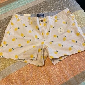 Old Navy lemon shorts NWT